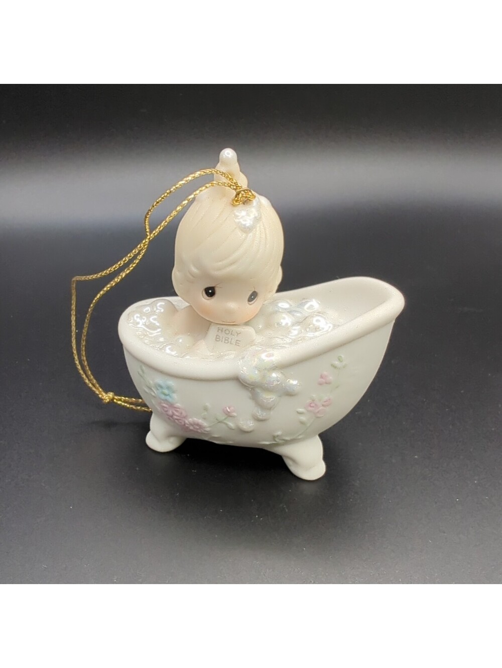 Precious Moments "He Cleansed My Soul" Vintage Ornament-1987
